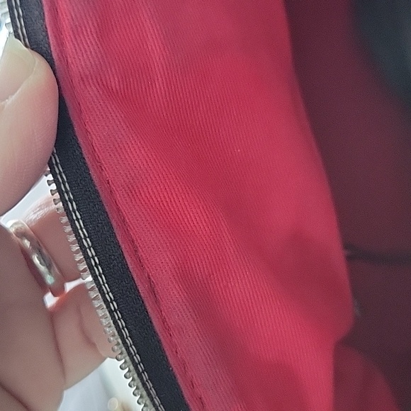 Dooney & Bourke Satchel Brown Chevron Leather - Picture 7 of 9